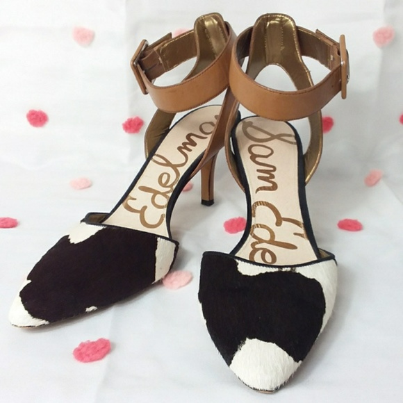 Sam Edelman Shoes - Sam Edelman Heels Cow Hide w/ Ankle Strap Okala